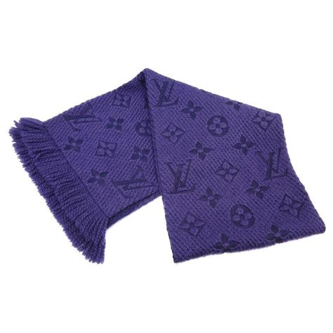 lv logomania scarf purple|Scarves for Women Luxury Collection .